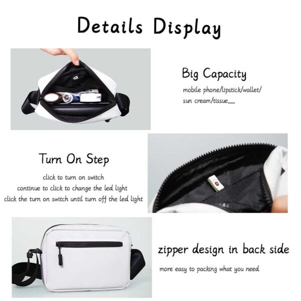 Phone Crossbody Bag with Light Up Wallet - Perfect Mini Combo - Lumisonata - Image 6