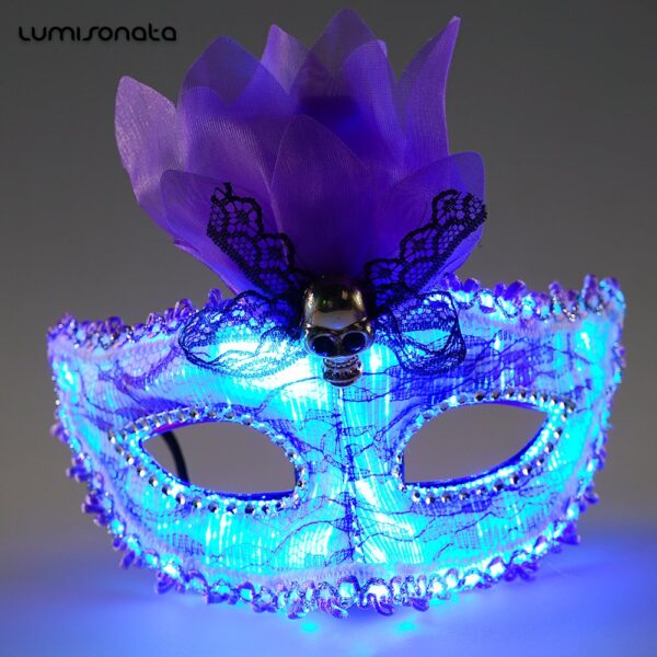 Led Halloween Mask, Light Up the Night With Our Rave Mask - Lumisonata - Image 6