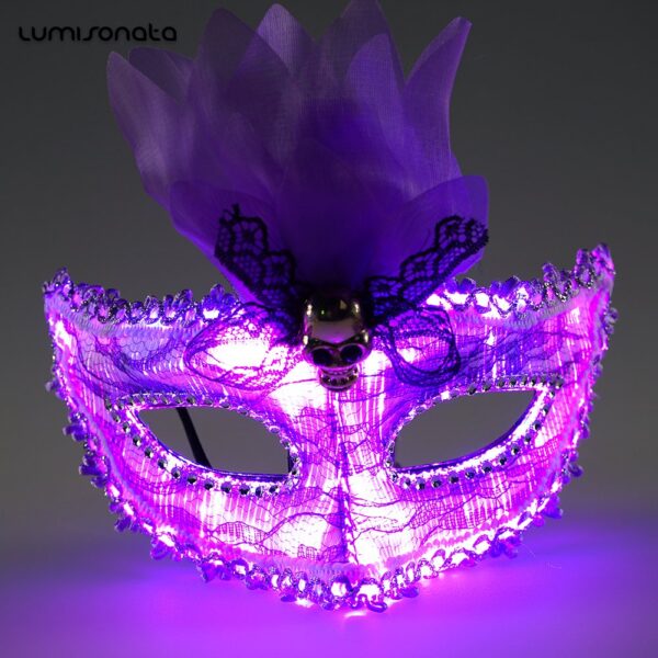 Led Halloween Mask, Light Up the Night With Our Rave Mask - Lumisonata - Image 7