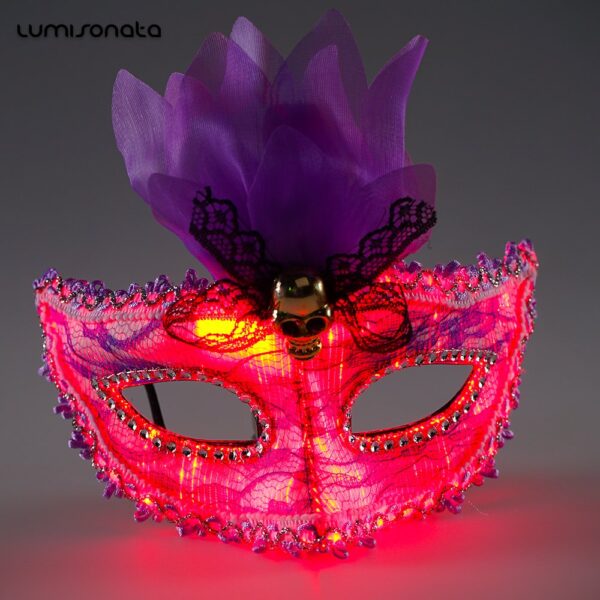 Led Halloween Mask, Light Up the Night With Our Rave Mask - Lumisonata - Image 3