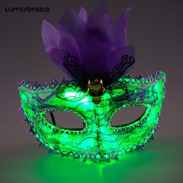 Led Halloween Mask, Light Up the Night With Our Rave Mask - Lumisonata - Image 4