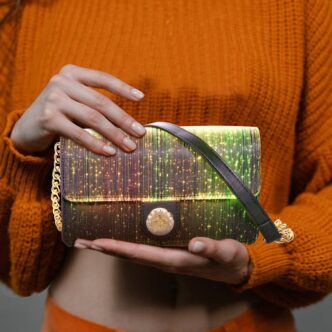 Small Quilted Crossbody Bag LED Shoulder Bag for Women - Lumisonata