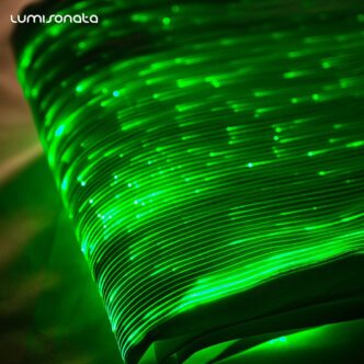 Green Fabric (Glowing  Fiber Optic Fabric) - Lumisonata