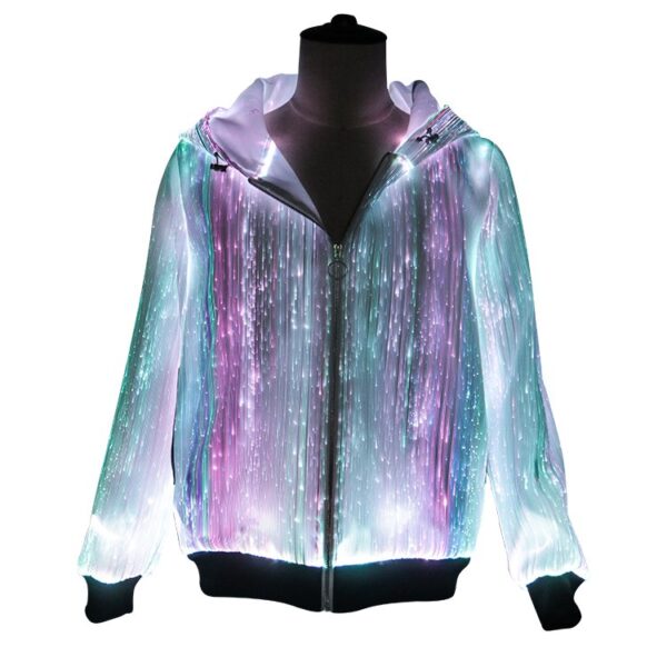 Light Up Punk Hoodie, Unleash Your Inner Rebel with Fashionable Punk Hoodies - Lumisonata - Image 3