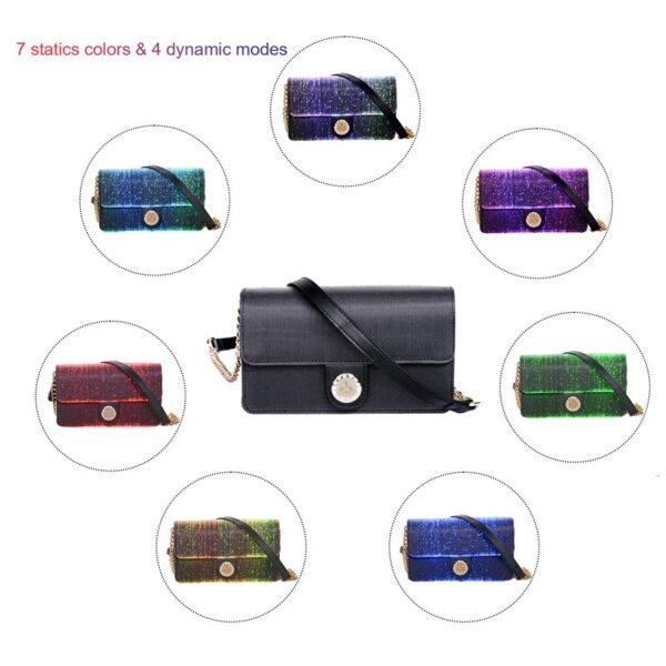 Small Quilted Crossbody Bag LED Shoulder Bag for Women - Lumisonata - Image 6