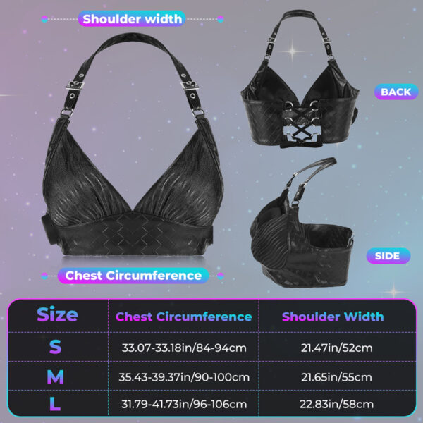 Sexy Light Up Bra, Fiber optic fabric top, Glow in the Dark Bra - Lumisonata - Image 7