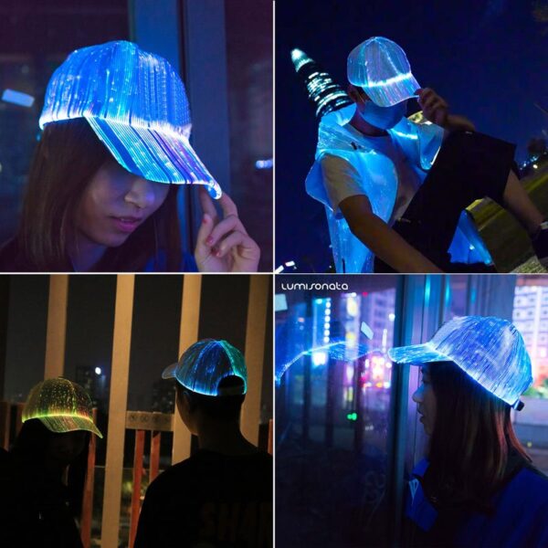 Cool Baseball Hats, Led Light Up Sport Fitted Baseball Hat - Lumisonata - Image 8