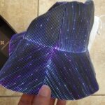 LED Rave Bucket Hat 7 Colors Light up Bucket Hat Fiber Optic Fabric Glow in the Dark Hat Party Hat - Lumisonata