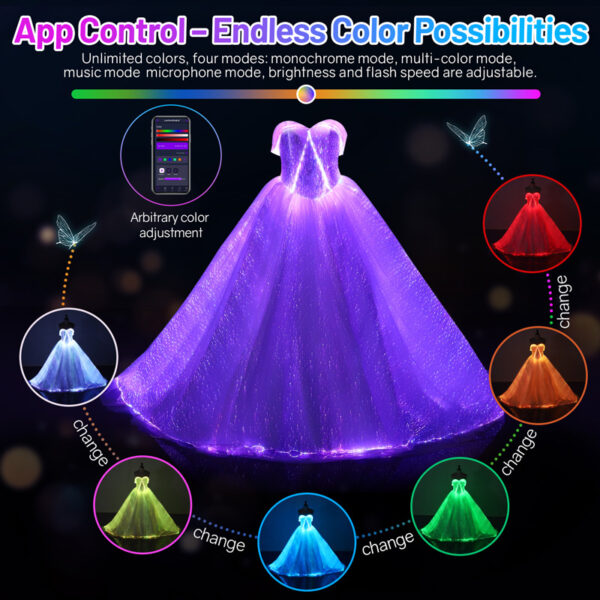 Light-up dress, Sparkle a stunning light-up wedding dress - Lumisonata - 이미지 3