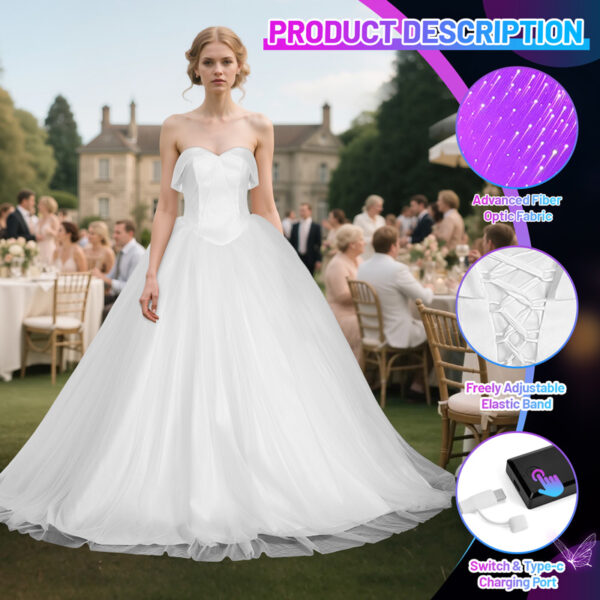 Light-up dress, Sparkle a stunning light-up wedding dress - Lumisonata - 이미지 7