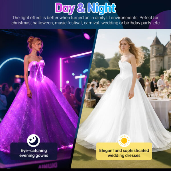 Light-up dress, Sparkle a stunning light-up wedding dress - Lumisonata - 이미지 4