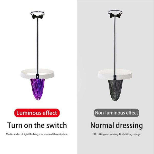 Mens Erotic Clothing, Led Light Up Sexy Suspender Thong Panties - Lumisonata - Image 5