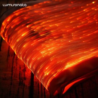 Ocher Yellow Fabric (Light Up Fiber Optic Fabric) - Lumisonata