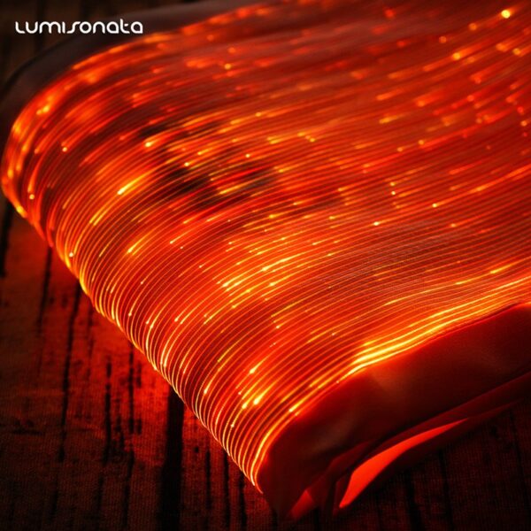 Ocher Yellow Fabric (Light Up Fiber Optic Fabric) - Lumisonata