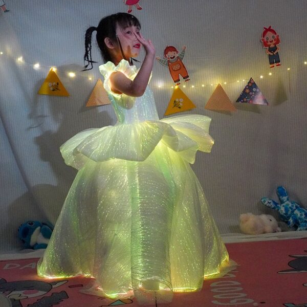 Pleated children's luminous dresses - Image 6