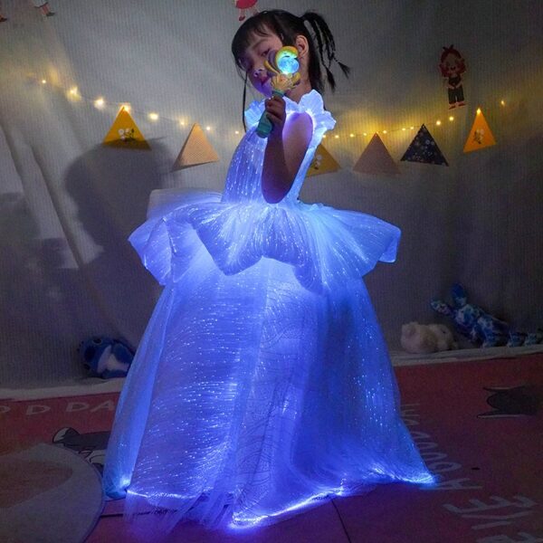 Pleated children's luminous dresses - Image 5