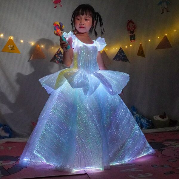 Pleated children's luminous dresses - Image 4