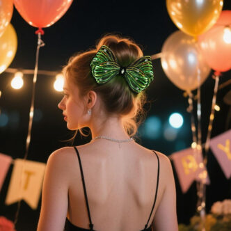 Rhinestone Rave Clips Glow Hair Barrettes for Women +01