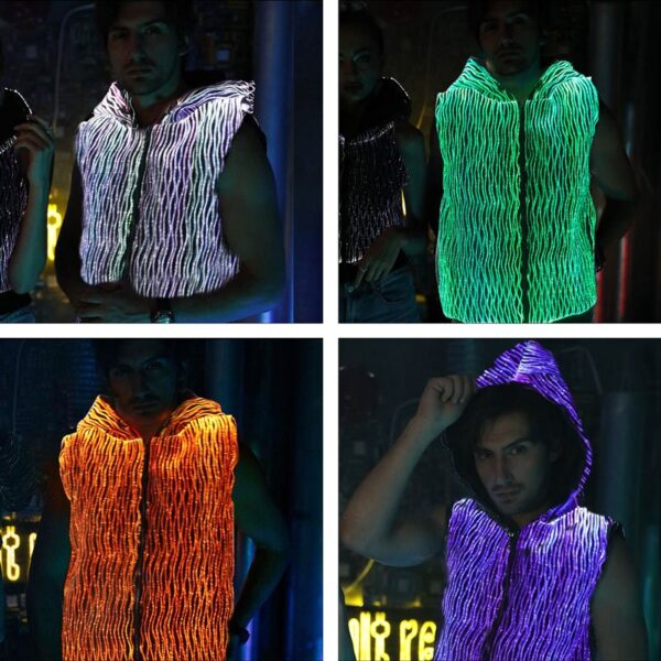 Music Festival Outfits, Light Up Cool Hoodies For Men - Lumisonata - Image 3