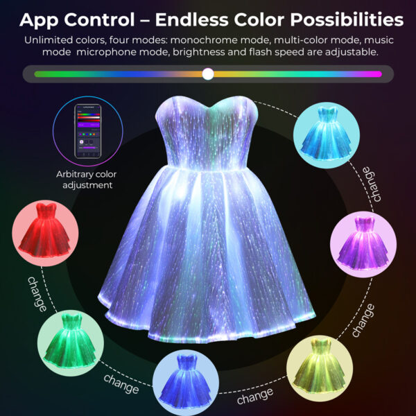Sparkly Skater Dress, Twirl The Night Away In Our Pleated Dress - Lumisonata - Image 3