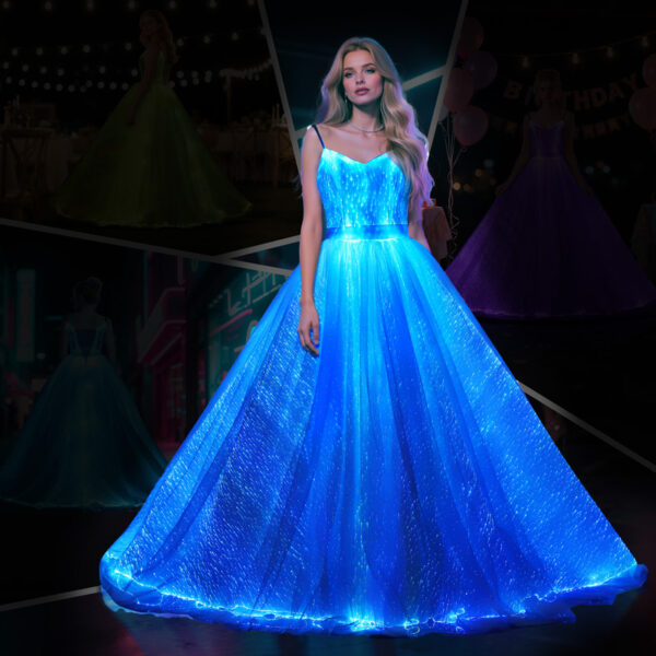 Rave Light Up Dress: Evening Party Dresses with a Bold and Vibrant Twist - Lumisonata - 图片 2