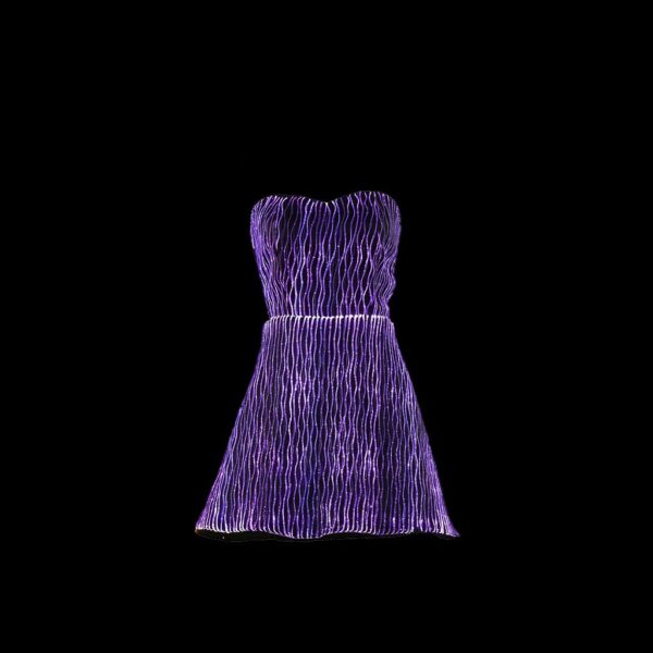 Black Prom Dress Sleeveless Tube Top Light Up Dress Led Clothing  - Lumisonata — изображение 2