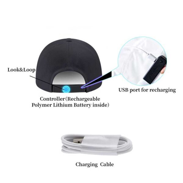 Cool Baseball Hats, Led Light Up Sport Fitted Baseball Hat - Lumisonata - Image 5