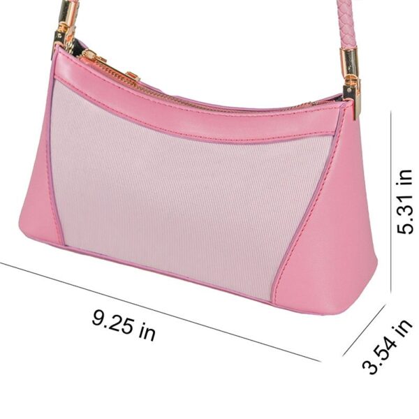 Led Light Up Pink Shoulder Bags For Women Cute Hobo Tote Handbag Mini Clutch Purse Zipper Closure - Lumisonata - Image 4
