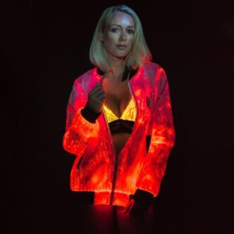 Led Fiber Optic Fabric Street Wear Hoodies, Light Up Your Street Style with These Hoodies - Lumisonata