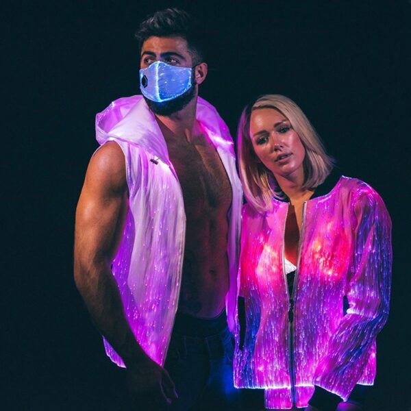 Led Fiber Optic Fabric Street Wear Hoodies, Light Up Your Street Style with These Hoodies - Lumisonata - Image 3