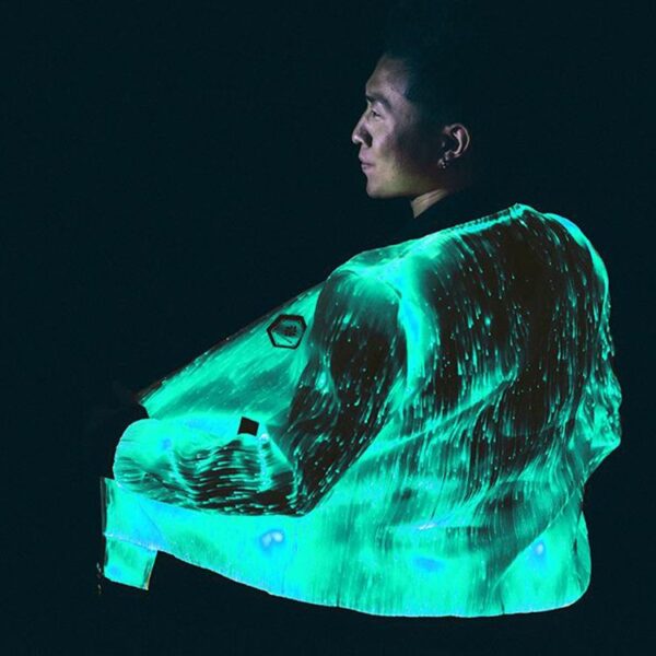 Led Fiber Optic Fabric Street Wear Hoodies, Light Up Your Street Style with These Hoodies - Lumisonata - Image 4