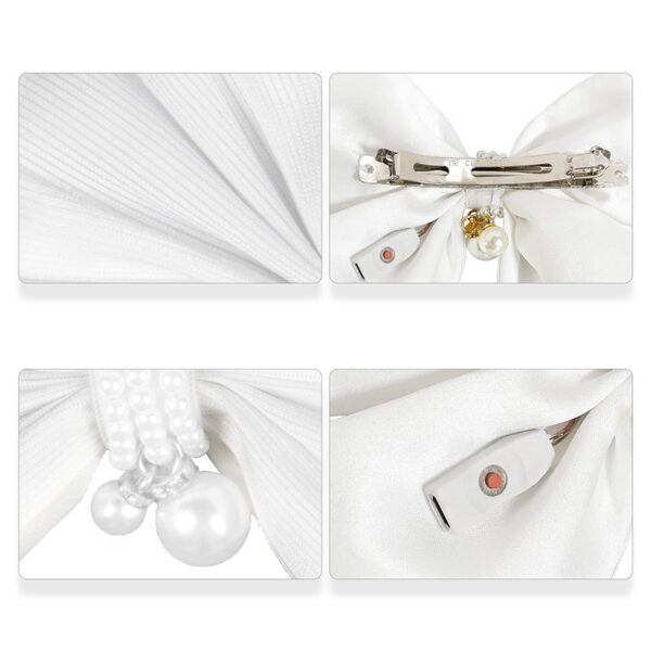 Pearl Hair Clip, Light Up Butterfly Hair Clip: Stylish and Unique Hair Accessory - Lumisonata - Image 5